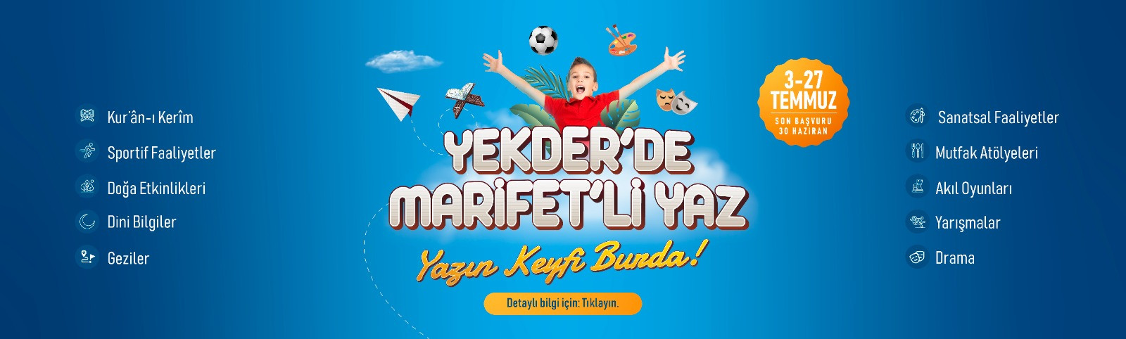 YEKDER'de Marifetli Yaz