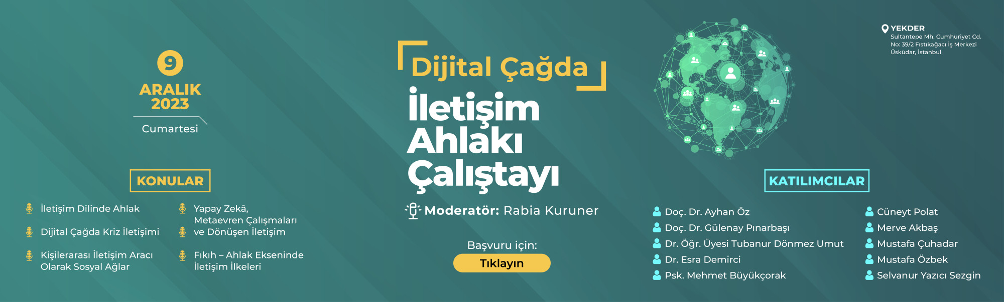 "Dijital Çağda İletişim Ahlakı" Çalıştayı