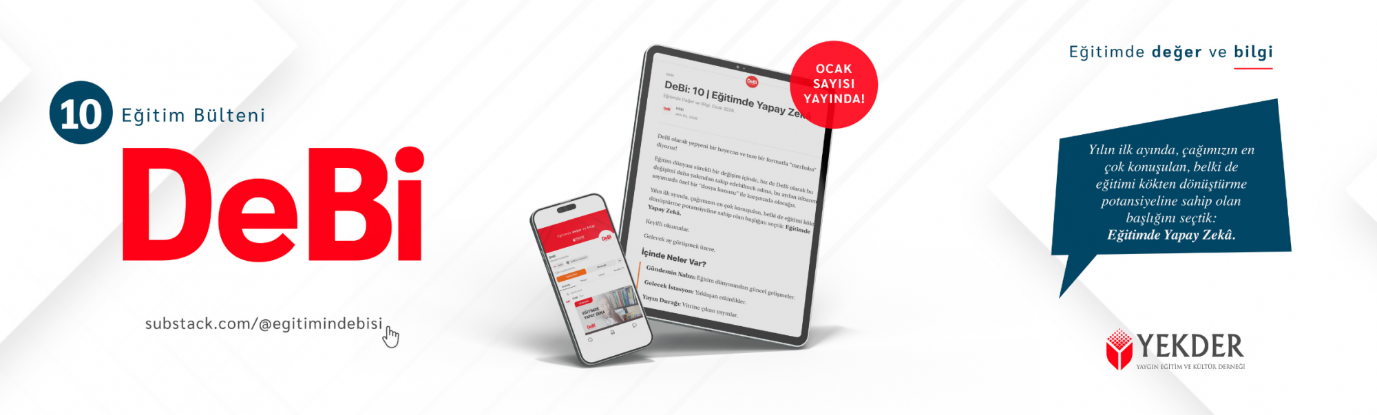 DeBi Yapay Zekâ Konulu Yeni Sayısıyla Yayında!